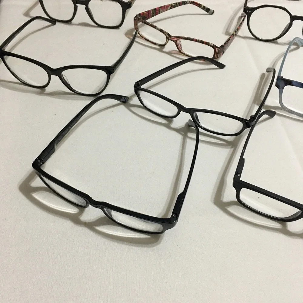 Lot of 26 Unbranded Eyeglasses Frames Unisex Mixed Multicolor Assorted Shapes